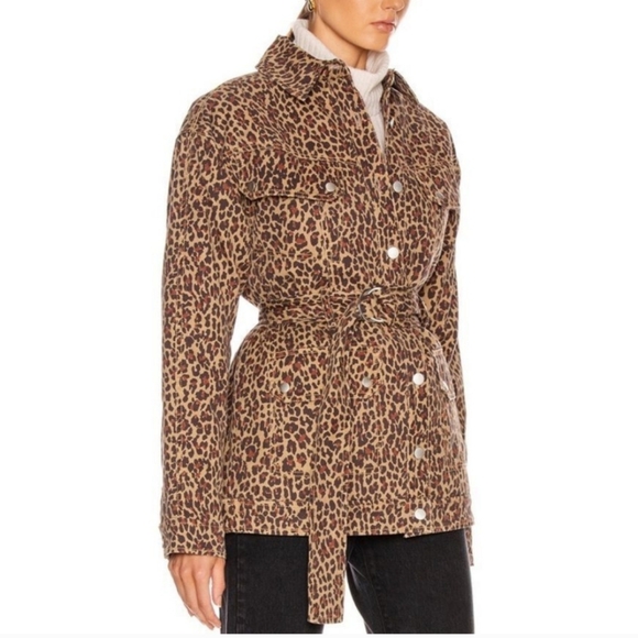 Marissa Webb RTR Ellery Animal Print  Anorak Jacket Size S - Picture 1 of 15